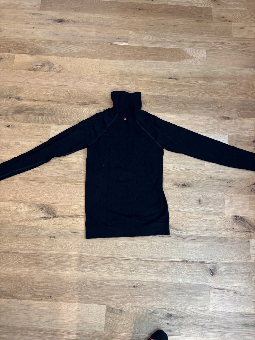 Sweaty Betty Black Slim Turtleneck Top